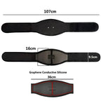 EMS Abdominal Muscle Stimulator Belt, 107 cm, 19 Levels, 8 Modes
