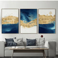 Enchanting Canvas Wall Art with Gold and Teal Design | Welvere-Welvere