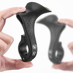 Ergonomic Bicycle Handlebar Grips, Carbon and Nylon Fibre, 120 g, 1 Pair