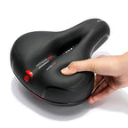 Ergonomic Gel Bike Saddle with Rear Reflector, 27 × 22 cm