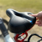 Ergonomic Gel Bike Saddle with Rear Reflector, 27 × 22 cm