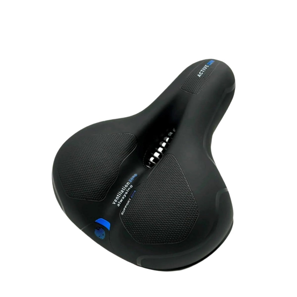Ergonomic Gel Bike Saddle with Rear Reflector, 27 × 22 cm