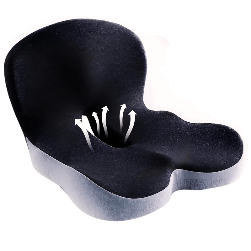 Ergonomic Seat Cushion with Integrated Lumbar Support