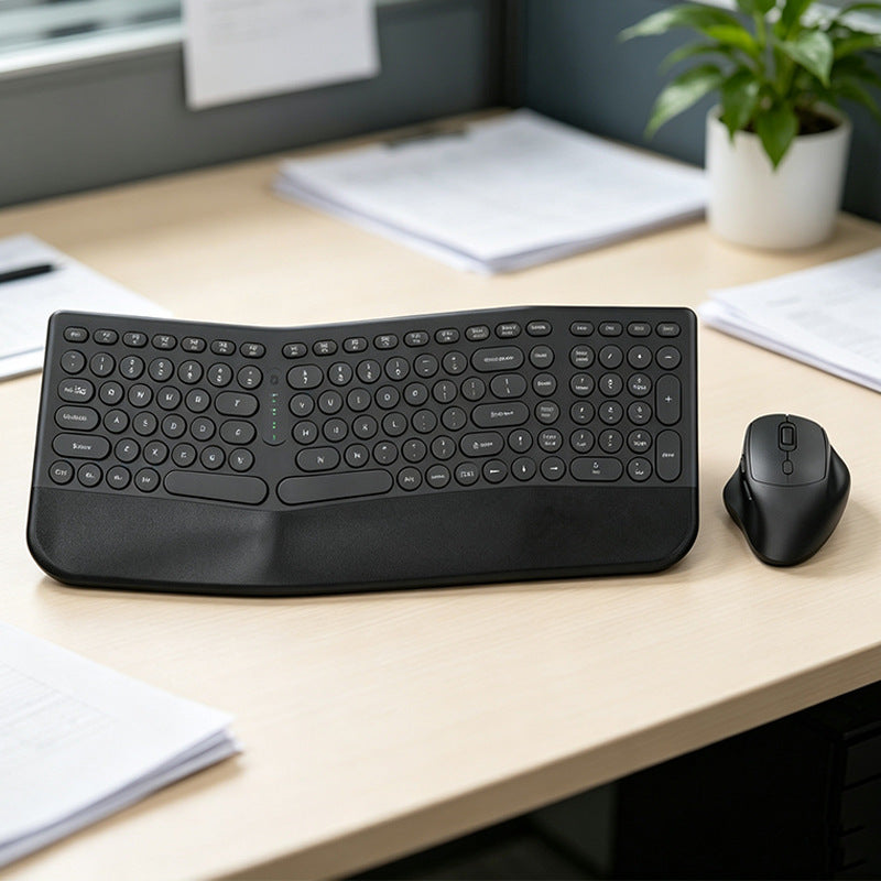 Ergonomic Wireless Keyboard and Mouse Combo