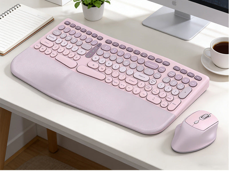 Ergonomic Wireless Keyboard and Mouse Combo
