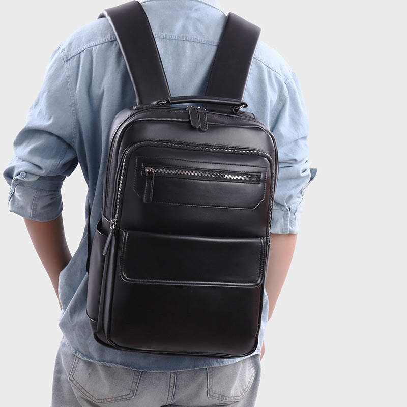Executive Leather Backpack for Work, Business Meetings and Travel