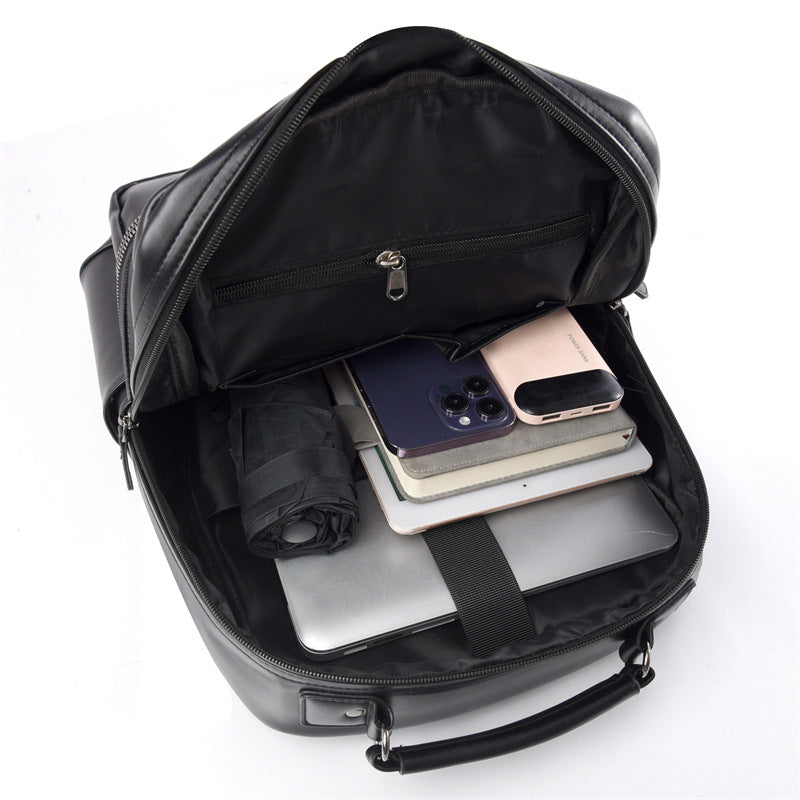 Executive Leather Backpack for Work, Business Meetings and Travel