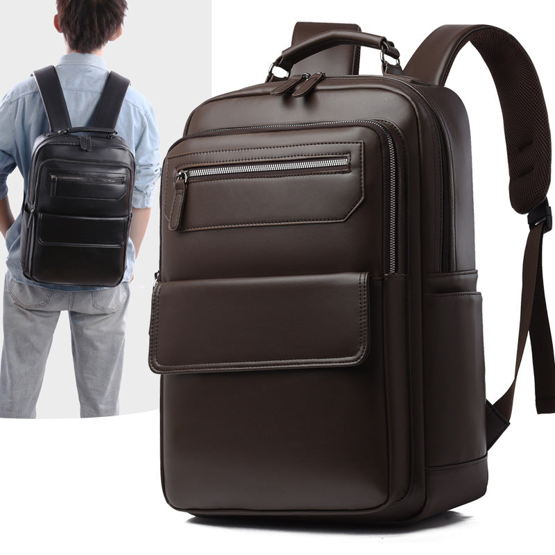 Executive Leather Backpack for Work, Business Meetings and Travel