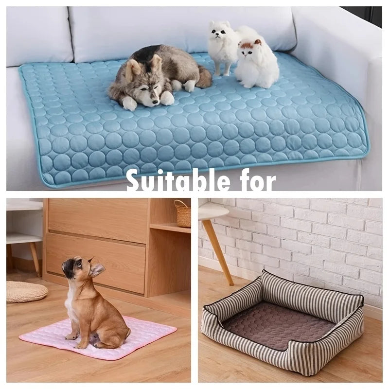 Extra Large Dog Cooling Mat and Blanket for Dogs and Cats, 40 × 30 cm to 150 × 100 cm