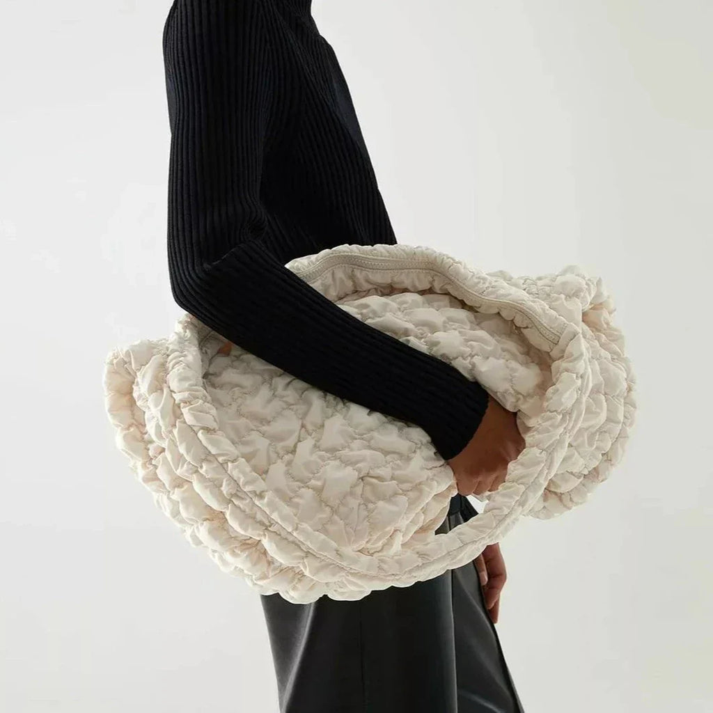 Extra-Large Quilted Nylon and Polyester Shoulder Bag, 48 × 35 × 18cm