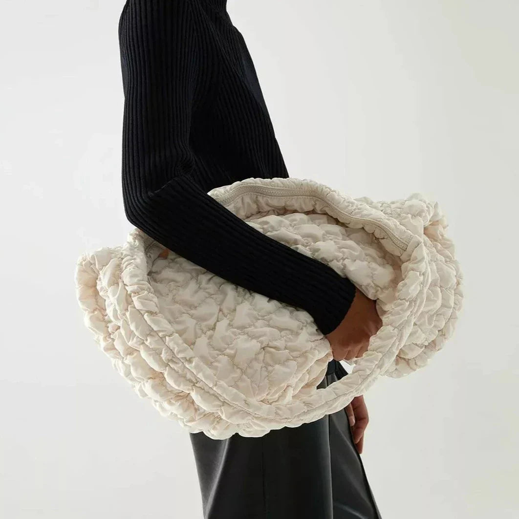 Extra-Large Quilted Nylon and Polyester Shoulder Bag, 48 × 35 × 18cm