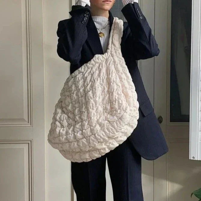 Extra-Large Quilted Nylon and Polyester Shoulder Bag, 48 × 35 × 18cm