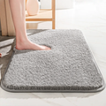 Extra Thick Microfibre Bath Mat with Absorbent Pile and Non-Slip TPR