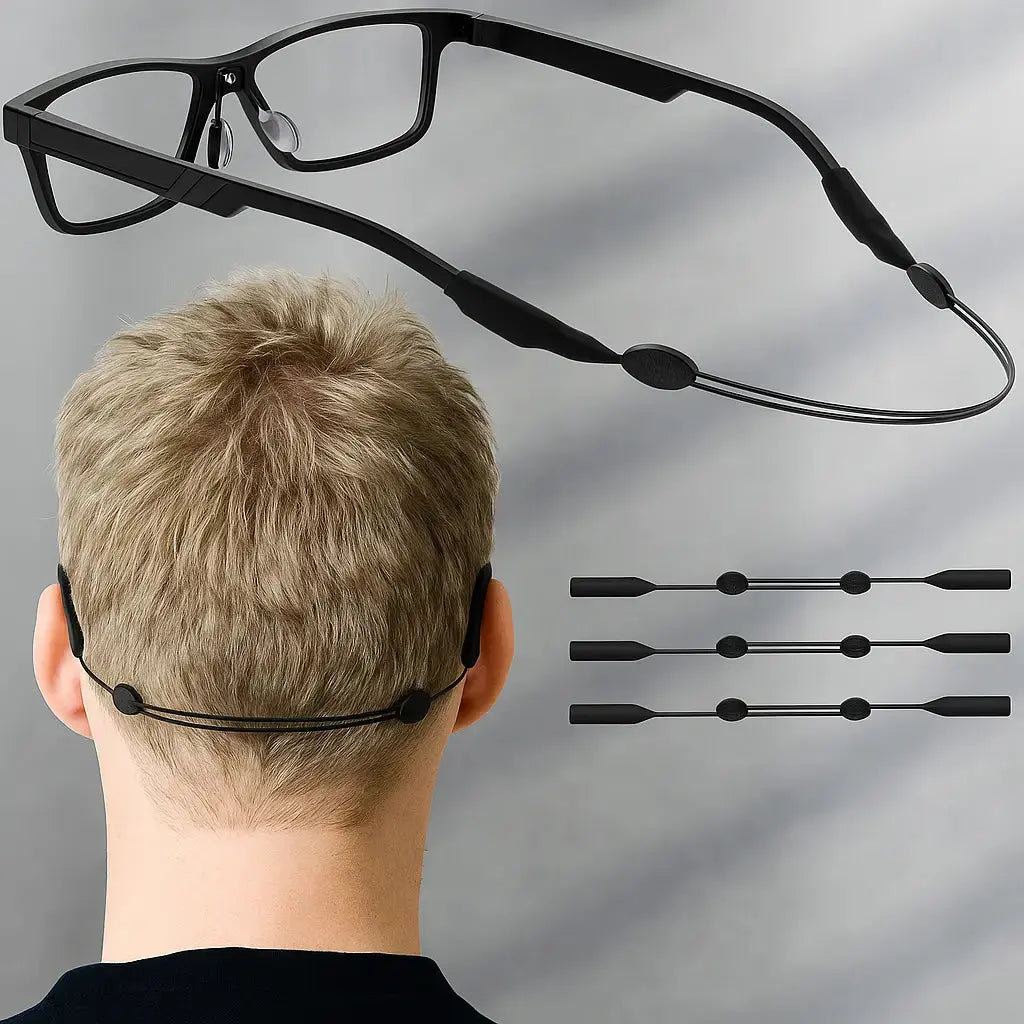 Adjustable Silicone Glasses Strap - Non-Slip, 20-30 cm Length