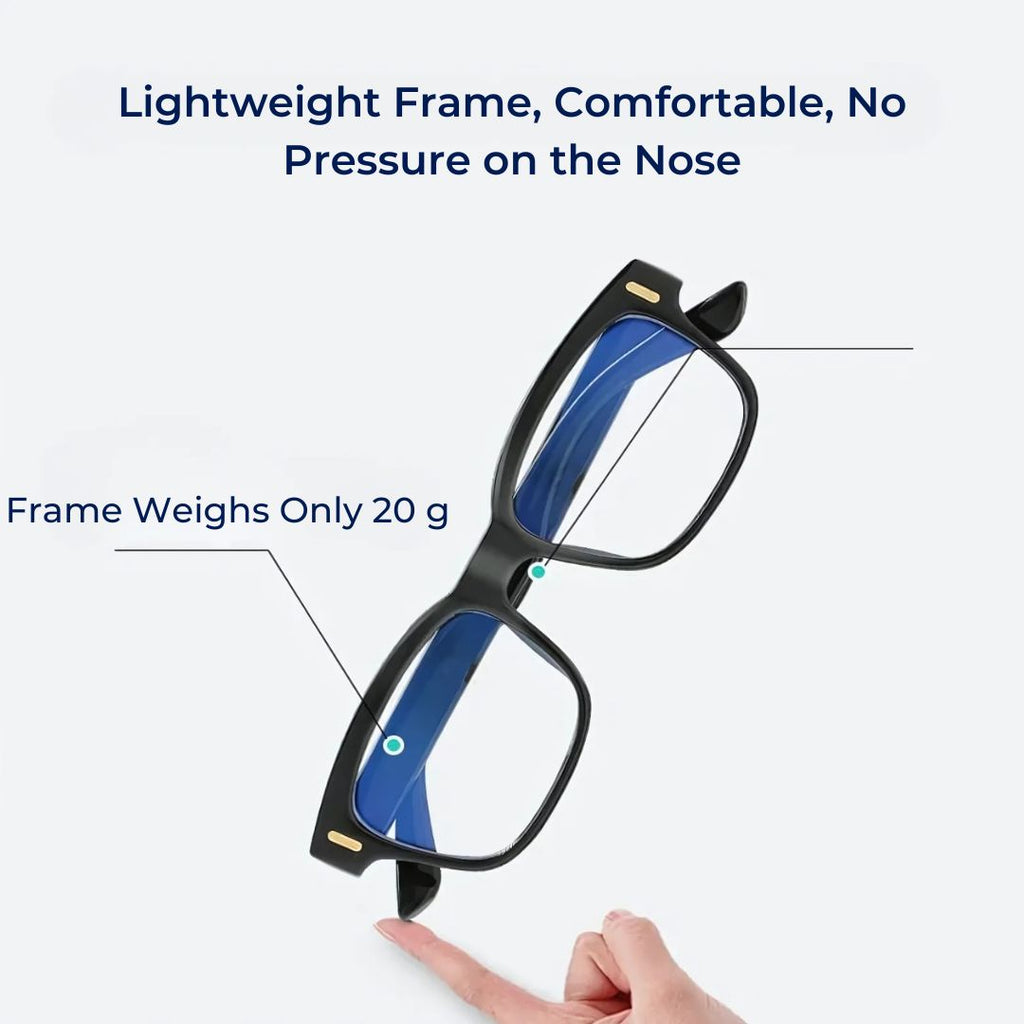 Blue Light Blocking Computer Glasses - Blocks 80% Blue Light, Reduces Eye Strain, view 2