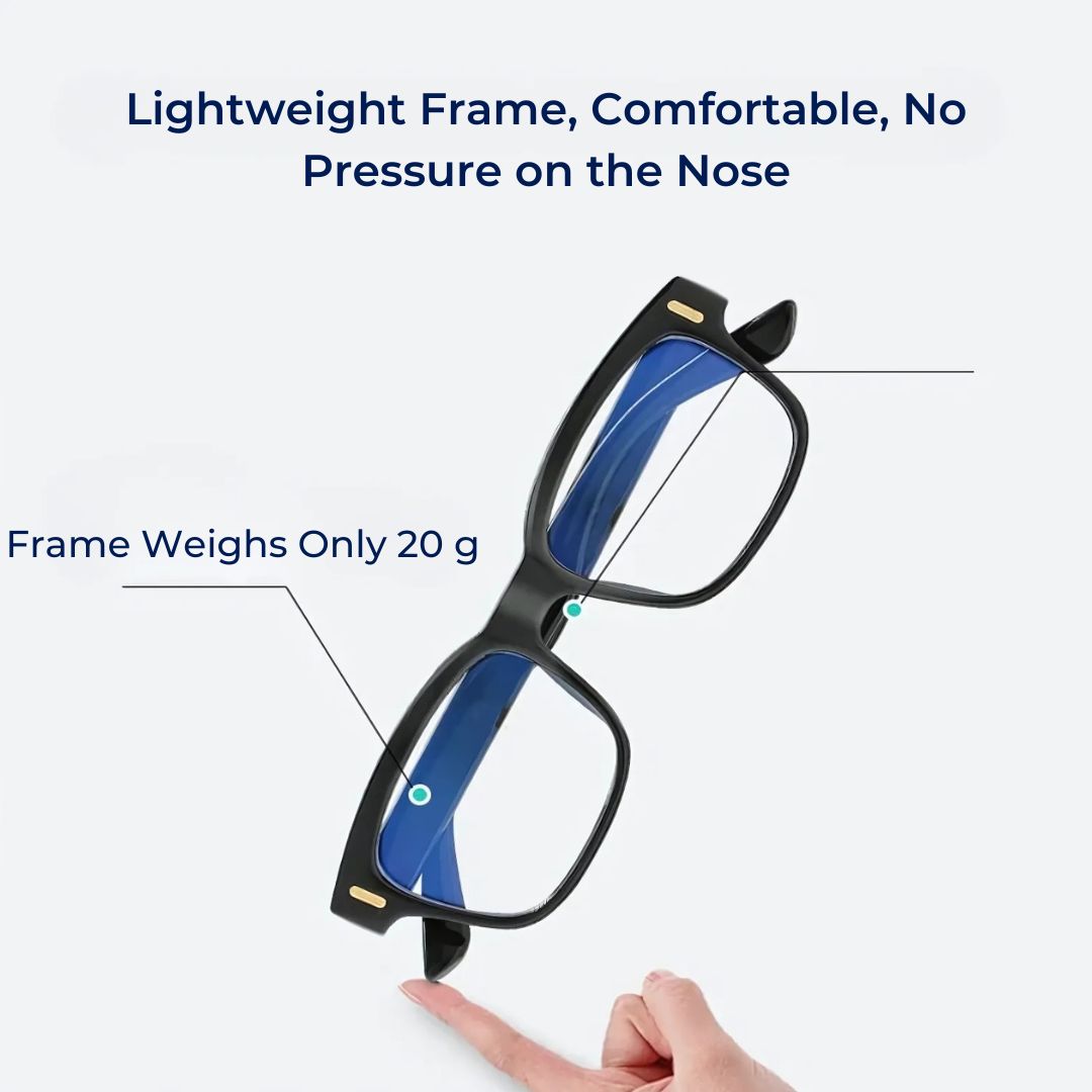 Blue Light Blocking Computer Glasses - Blocks 80% Blue Light, Reduces Eye Strain, view 2