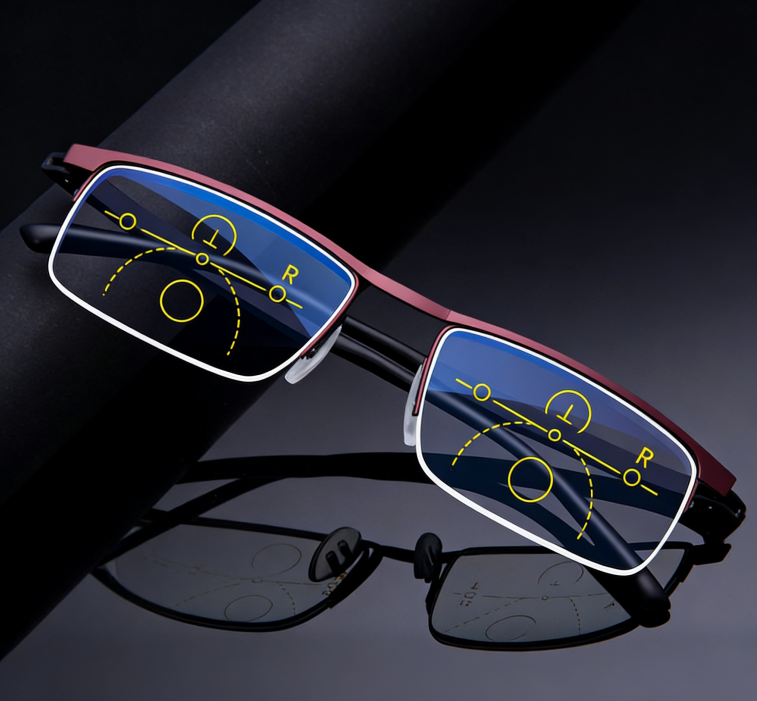 HD Anti-Blue Light Glasses - PC Lenses, Stainless Steel Frame, view 2