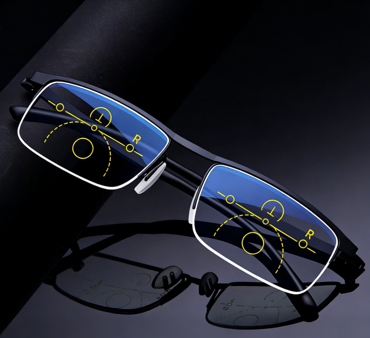 HD Anti-Blue Light Glasses - PC Lenses, Stainless Steel Frame, view 4