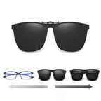 Sunglasses Clip for Glasses - UV400 Polarised, Alloy Metal, Oval 60x54mm, view 3