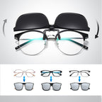 Sunglasses Clip for Glasses - UV400 Polarised, Alloy Metal, Oval 60x54mm, view 4
