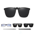 Polarised Clip-On Flip-Up Sunglasses - UV400 TAC Lens, Alloy Frame, view 2