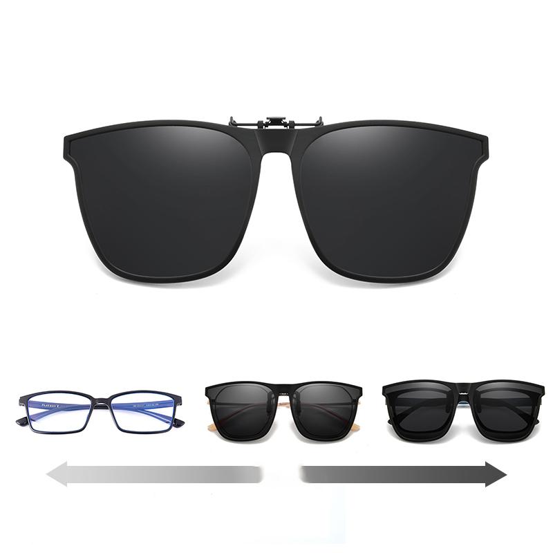 Polarised Clip-On Flip-Up Sunglasses - UV400 TAC Lens, Alloy Frame, view 2