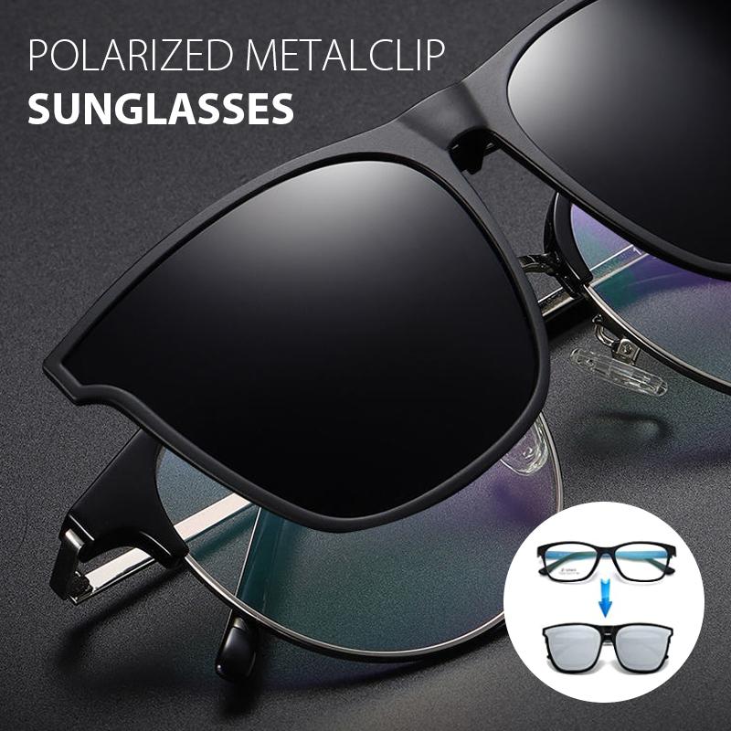 Polarised Clip-On Flip-Up Sunglasses - UV400 TAC Lens, Alloy Frame, view 3