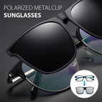 Polarised Clip-On Flip-Up Sunglasses - UV400 TAC Lens, Alloy Frame, view 3