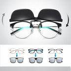 Polarised Clip-On Flip-Up Sunglasses - UV400 TAC Lens, Alloy Frame, view 4