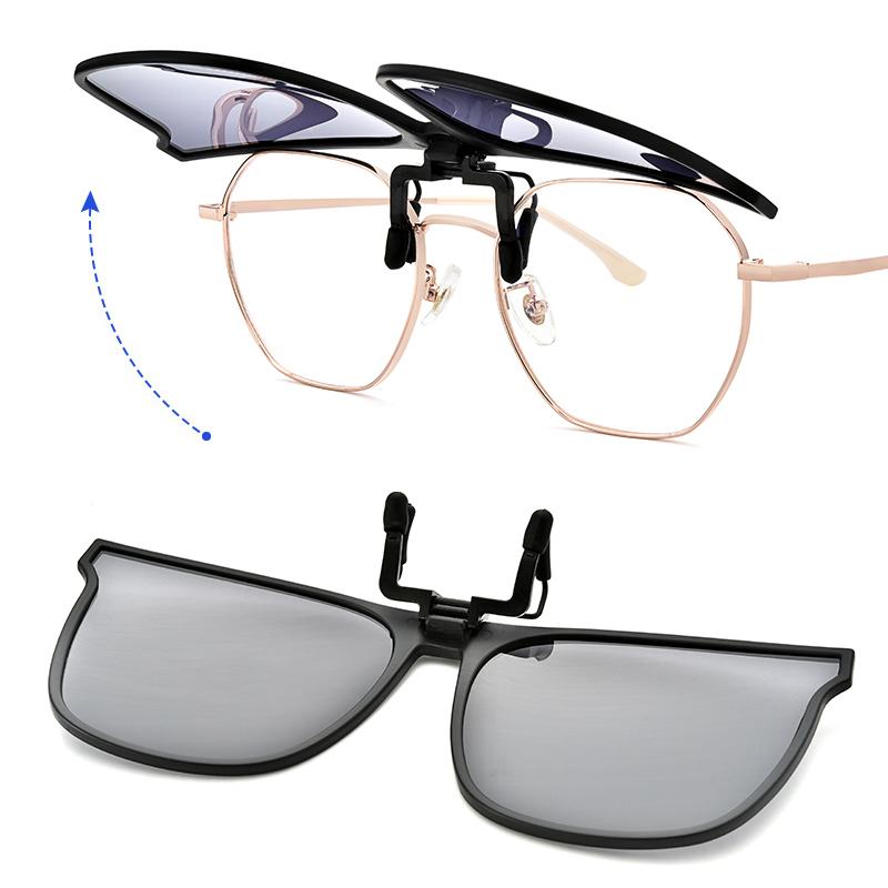 Polarised Clip-On Flip-Up Sunglasses - UV400 TAC Lens, Alloy Frame, view 5