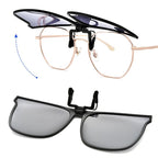 Polarised Clip-On Flip-Up Sunglasses - UV400 TAC Lens, Alloy Frame, view 5