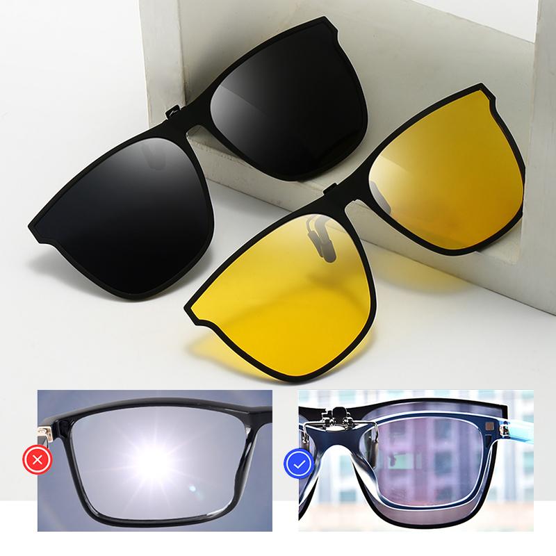 Polarised Clip-On Flip-Up Sunglasses - UV400 TAC Lens, Alloy Frame, view 6