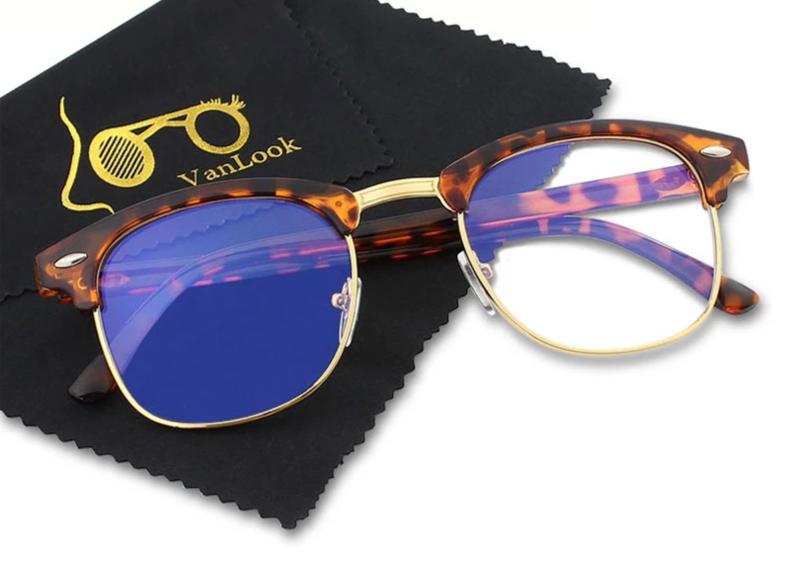 Anti-Blue Light Computer Glasses - Sapphire Blue Coating, PC Alloy Frame, view 2