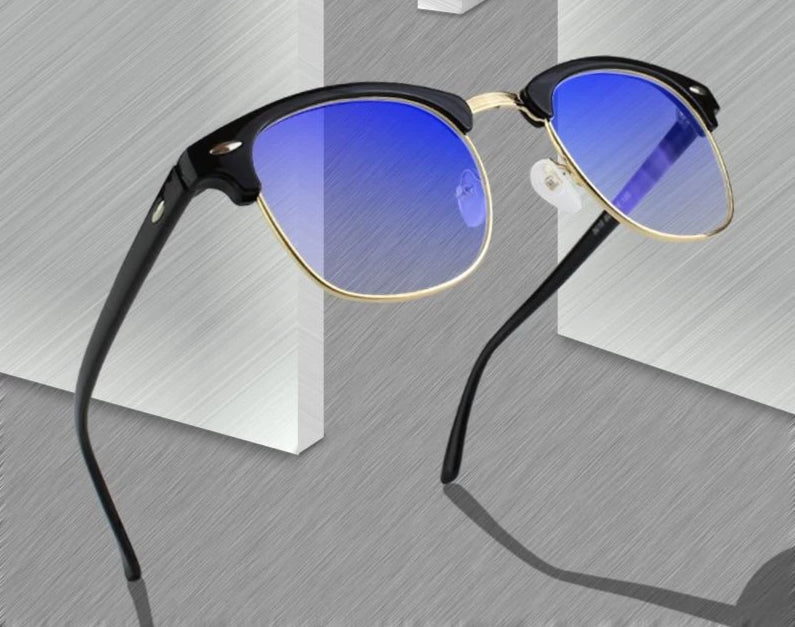 Anti-Blue Light Computer Glasses - Sapphire Blue Coating, PC Alloy Frame