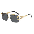 Men's Statement Geometric Eyewear - Unique Shape, Durable Material, view 5