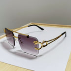 Men's Statement Geometric Eyewear - Unique Shape, Durable Material, view 8