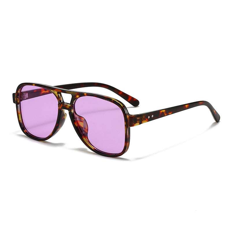 Men's Oversized Transparent Square Glasses - Bold Square Frame, view 10