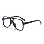 Men's Oversized Transparent Square Glasses - Bold Square Frame, view 12