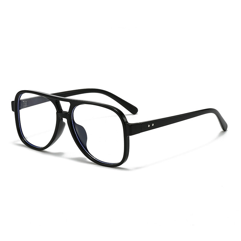 Men's Oversized Transparent Square Glasses - Bold Square Frame, view 12