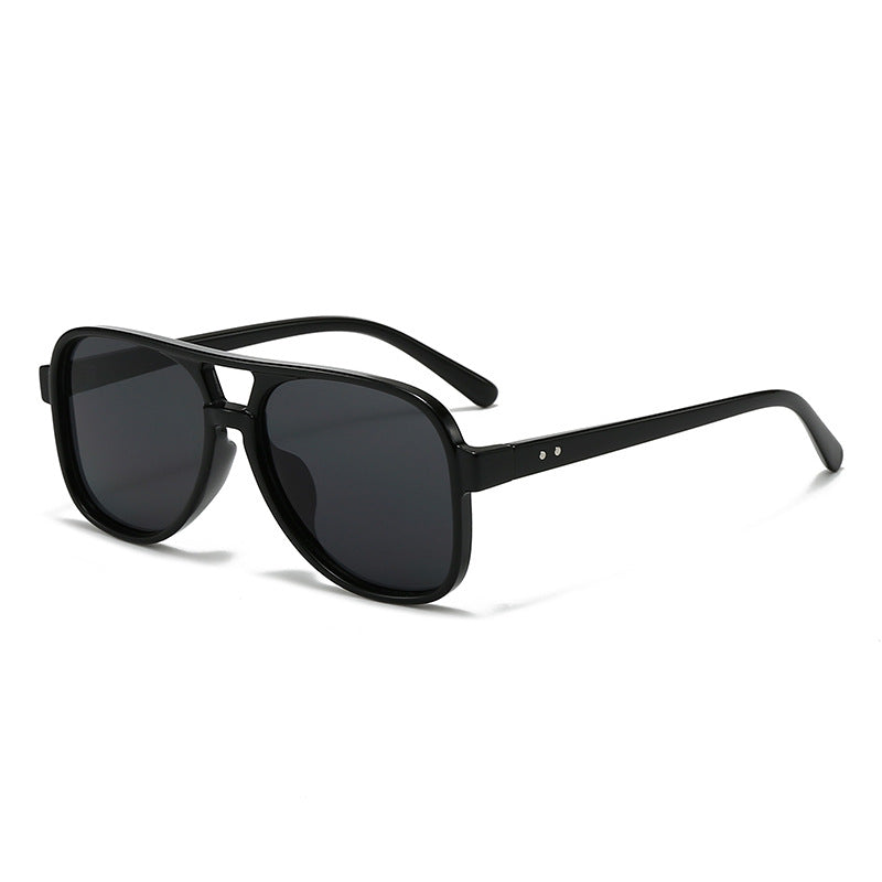 Men's Oversized Transparent Square Glasses - Bold Square Frame, view 2