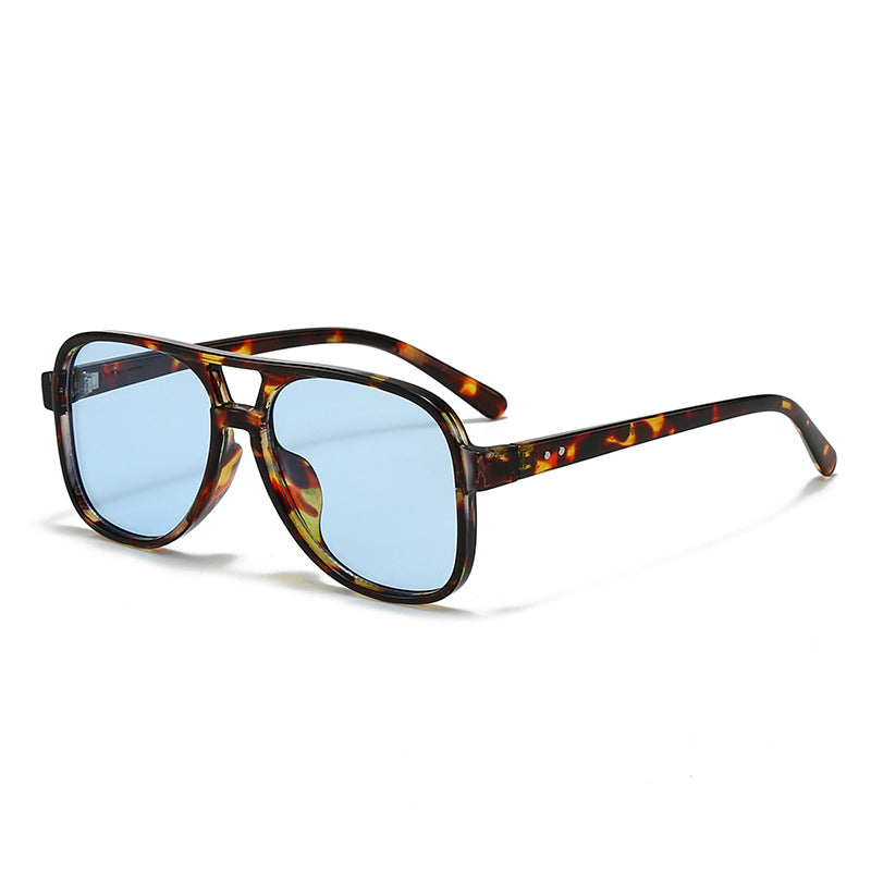Men's Oversized Transparent Square Glasses - Bold Square Frame, view 3