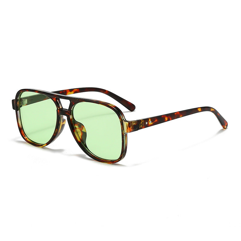 Men's Oversized Transparent Square Glasses - Bold Square Frame, view 4