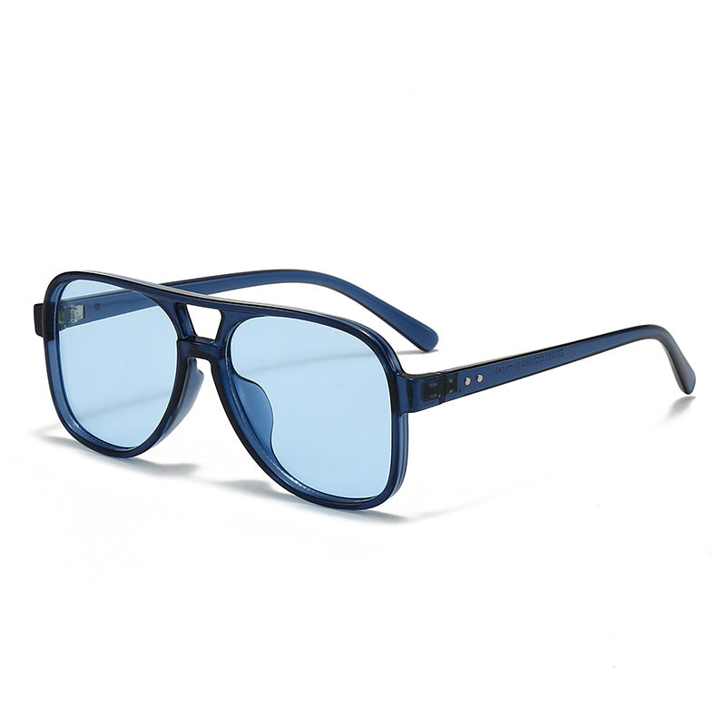 Men's Oversized Transparent Square Glasses - Bold Square Frame, view 5