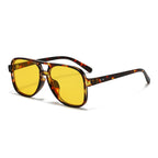 Men's Oversized Transparent Square Glasses - Bold Square Frame, view 6