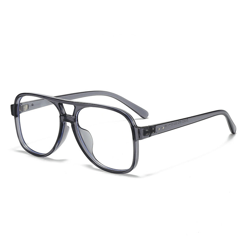 Men's Oversized Transparent Square Glasses - Bold Square Frame, view 9