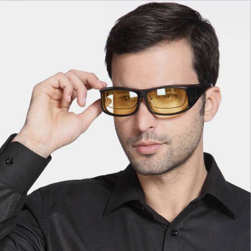 Anti-Reflective Night Vision Glasses for Driving - Fits Over Prescription Glasses, view 10