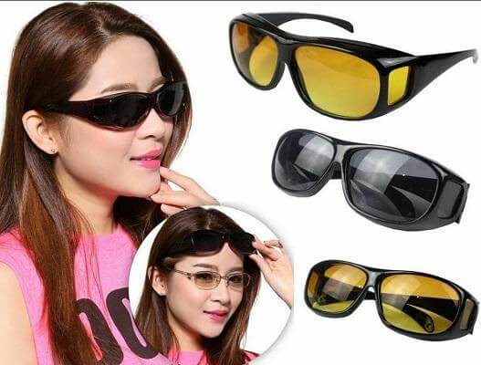 Anti-Reflective Night Vision Glasses for Driving - Fits Over Prescription Glasses, view 14