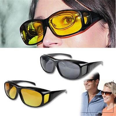 Anti-Reflective Night Vision Glasses for Driving - Fits Over Prescription Glasses, view 8