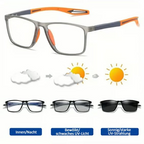 Bifocal Phototropic Glasses for Reading and Outdoor Use - UV400