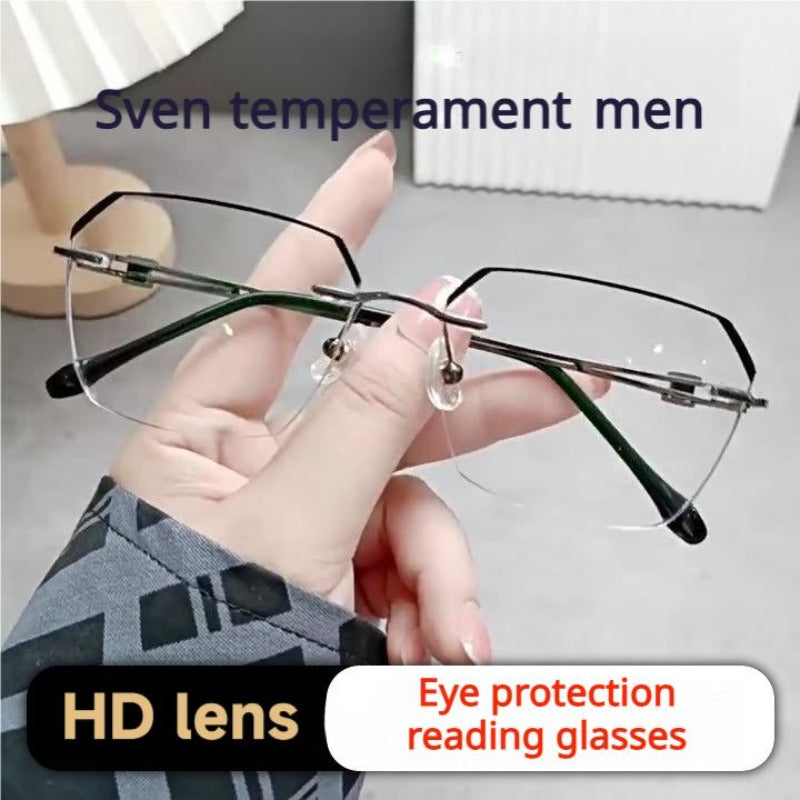 Frameless Smart Zoom Reading Glasses - Lightweight PC, for Reading and Work, view 2
